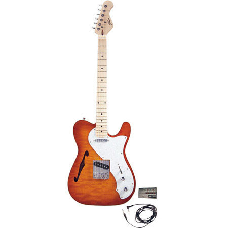 Pyle PGE75 Professional 42" Semi Hollow Deluxe Electric Guitar