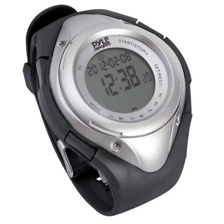Pyle PHRM38 Heart Rate Monitor Watch, Silver