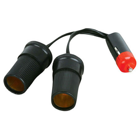 Pyle PL12V2P Plug In Car 1 to 2 Cigarette Lighter Multiplier