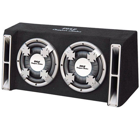 Pyle PL210DS Dual 10" Slim Designed Bass Box Speaker System