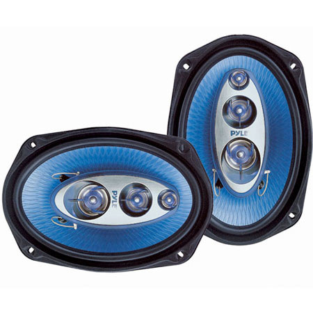 Pyle PL6984BL 6" x 9" 400 Watts Four-Way Speakers, Pair
