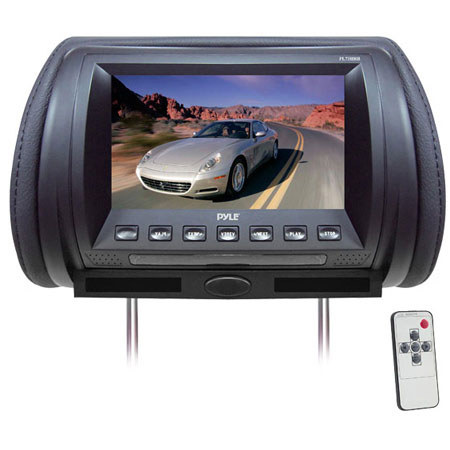 Pyle PL70HR Adjustable Hideaway Headrest 7" TFT Video Monitor, Black