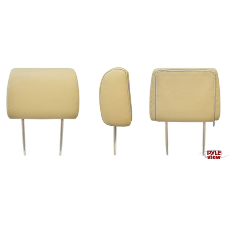 Pyle PL91HR Adjustable Headrest with Built-In 9" TFT/LCD Monitor, Tan