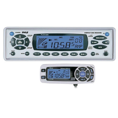 Pyle PLCD15MR AM/FM-MPX In-Dash Marine CD/MP3 Player