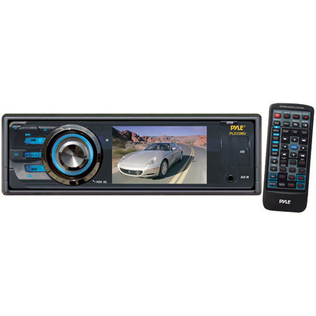 Pyle PLD33MU 320W 3" TFT LCD Car In Dash DVD/CD/USB/MP4 &AM/FM Radio Player