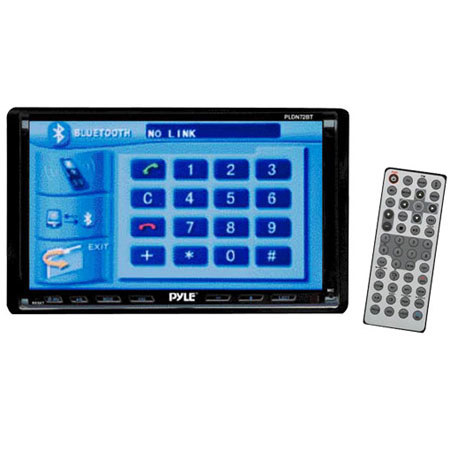 Pyle PLDN72BT 7" Double DIN TFT Touchscreen Monitor with Bluetooth