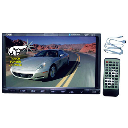 Pyle PLDN74BTI In-Dash Double DIN 7" Touchscreen DVD/CD/MP3 Car Stereo Receiver