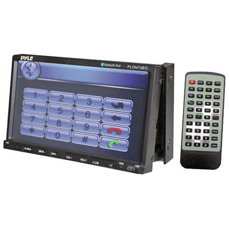 Pyle PLDN74BTI In-Dash Double DIN 7" Touchscreen DVD/CD/MP3 Car Stereo Receiver