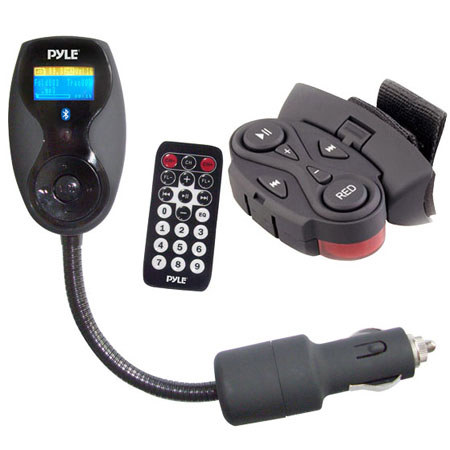 Pyle PLFMTR9BT USB SD Card MP3 Player & Bluetooth Hands Free Car FM Transmitter