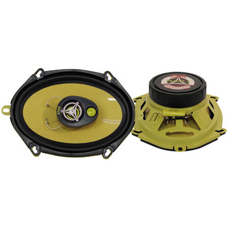 Pyle PLG57.3 5"x7"/6"x8" 240 Watt Three-Way Speakers, Pair