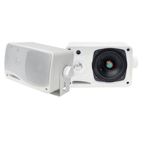 Pyle PLMR24 3.5" 200 Watt 3-Way Weather Proof Mini Box Speaker System