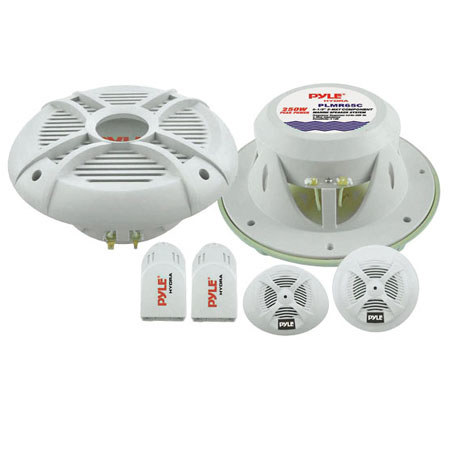 Pyle PLMR65C 250 Watts 6.5" 2-Way Custom Marine Component System, Pair