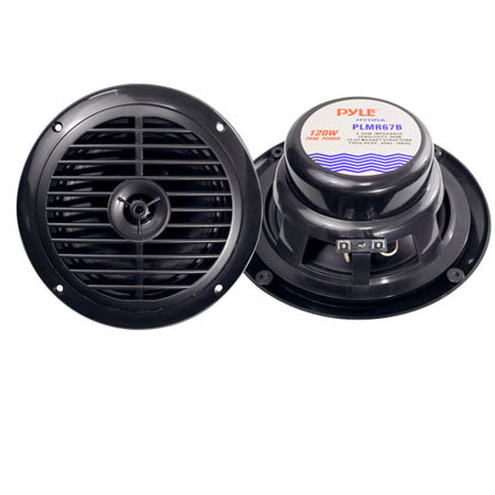 Pyle PLMR67B 6 1/2" Dual Cone Waterproof Stereo Speaker System