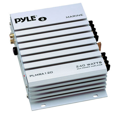 Pyle PLMRA120 2 Channel 240 Watts Waterproof Marine Amplifier