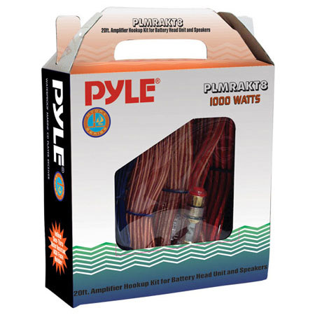 Pyle PLMRAKT8 Marine Grade 8 Gauge Amplifier Installation Kit