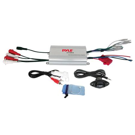 Pyle PLMRMP3A 4 Channel Waterproof MP3/ iPod Marine Power Amplifier