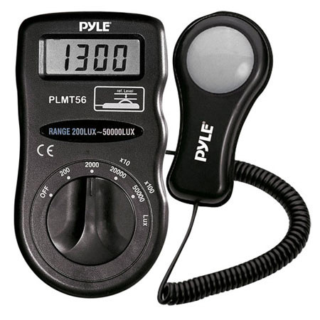 Pyle PLMT56 Light Meter with Lux Measures Upto 50000 Lux