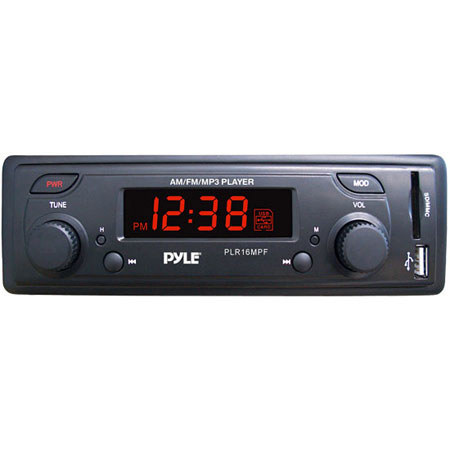 Pyle PLR16MPF In-Dash AM/FM-MPX Receiver with USB/SD Card