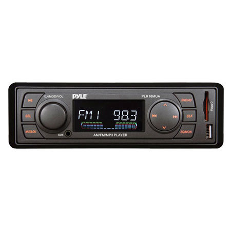 Pyle PLR16MUA In-Dash AM/FM-MPX Receiver with USB/SD Card