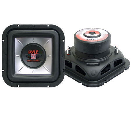 Pyle PLSQ10D 10" 1200 Watts Square DVC Subwoofer