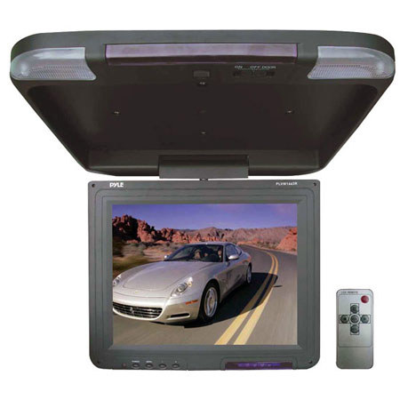 Pyle PLVW1443R 13.4" Flip-Down Roof Mount TFT LCD Monitor and IR Transmitter