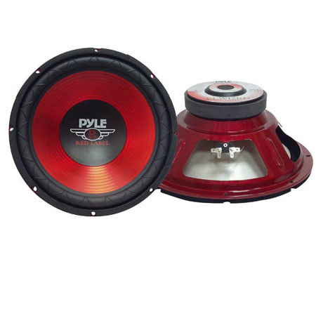 Pyle PLW10 10" 600 Watts Subwoofer, Red