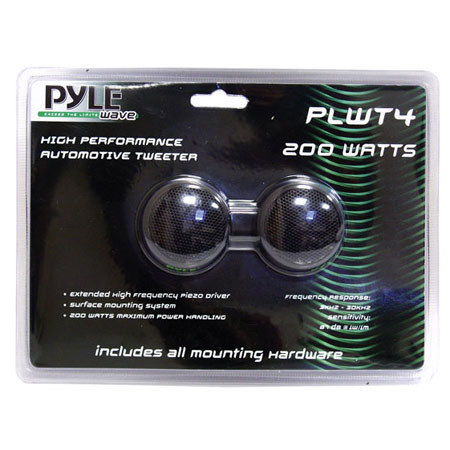 Pyle PLWT4 1.5" 200 Watts Surface Mount Piezo Tweeter (Pair)