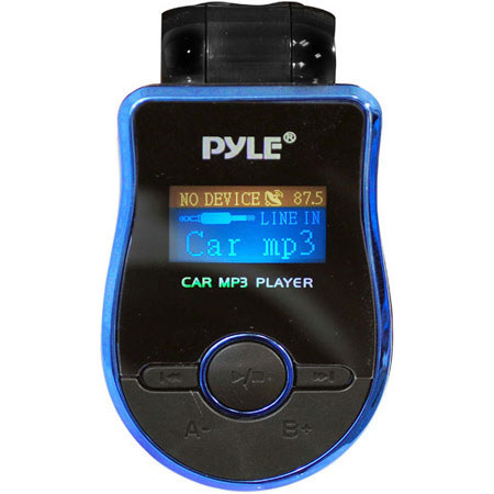 Pyle PMP3B2 Mobile SD/USB/MP3 Compatible Player, Blue, w/FM transmitter