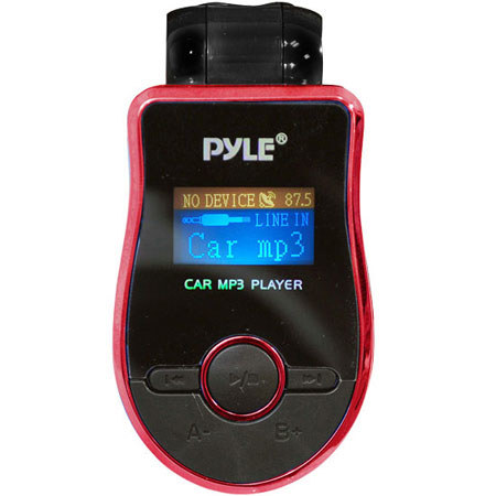 Pyle PMP3R2 Mobile SD/USB/MP3 Compatible Player with Built-In FM Transmitter