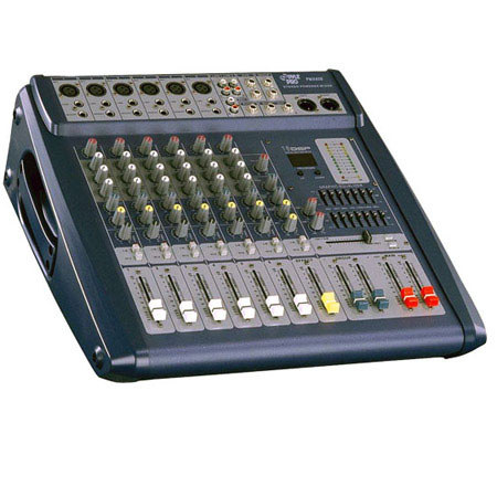 Pyle PMX608 6 Channel 500 Watts Powered Digital Stereo Mixer