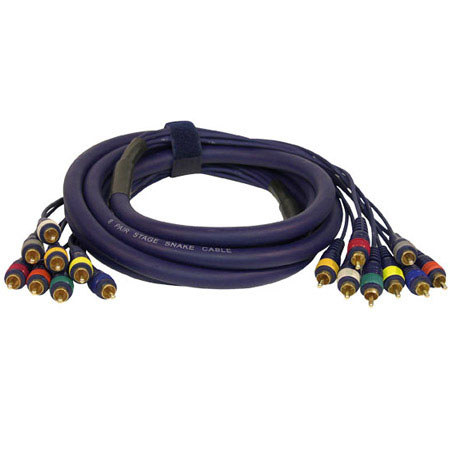 Pyle PPSN815 10 ft 8 Channel RCA Male to RCA Male Unbalanced Snake Cable