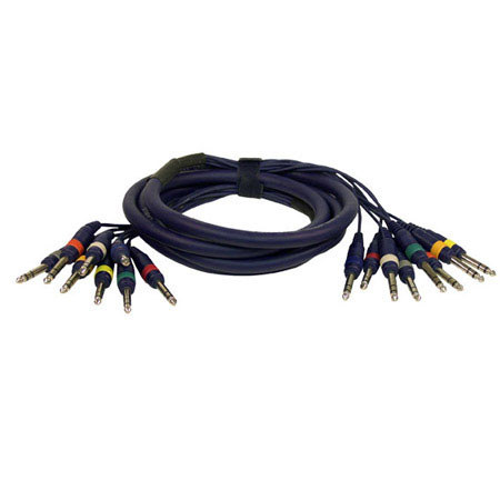 Pyle PPSN817 10 ft 8 Channel 1/4" Male to 1/4" Male Balanced Snake Cable
