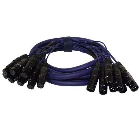 Pyle PPSN821 20 ft 8 Channel XLR Male to XLR Female Male Snake Cable