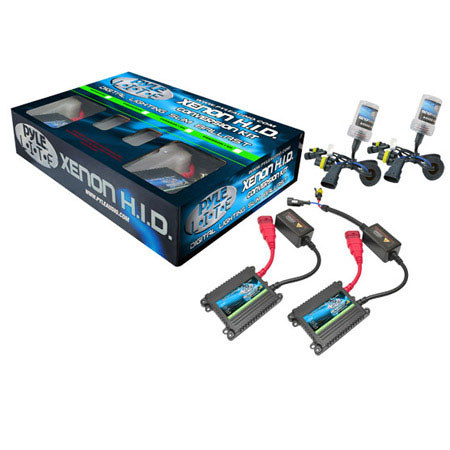 Pyle PSB5202K8K 8000K Slim Ballast Single Beam HID Xenon Driving Lights, Pair