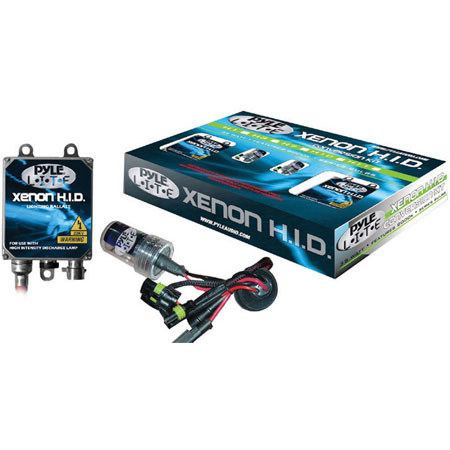 Pyle PSBH10K10K 10000K Slim Ballast Single Beam HID Xenon Driving Lights, Pair
