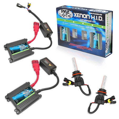 Pyle PSBH13K10K 10000K Slim Ballast Dual Beam HID Xenon Driving Lights, Pair