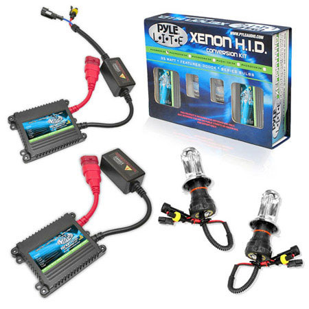 Pyle PSBH4K6K 6000K Dual (Low/High) Beam HID Xenon Driving Lights, Pair