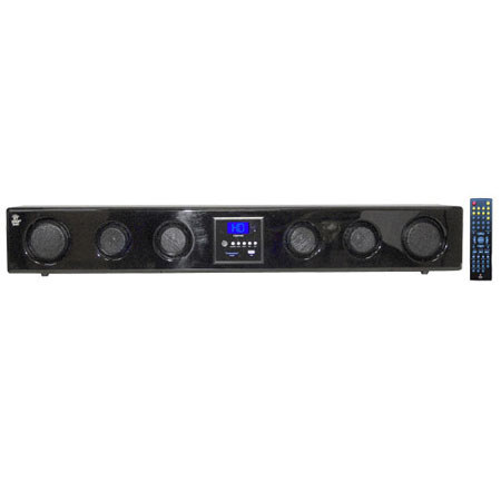 Pyle PSBV400 6-Way 300W Sound Bar, Black