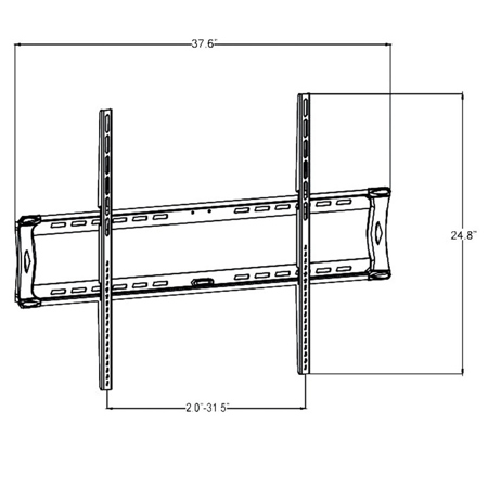 Pyle Universal Flat Panel LCD/LED Flush TV Wall Mount