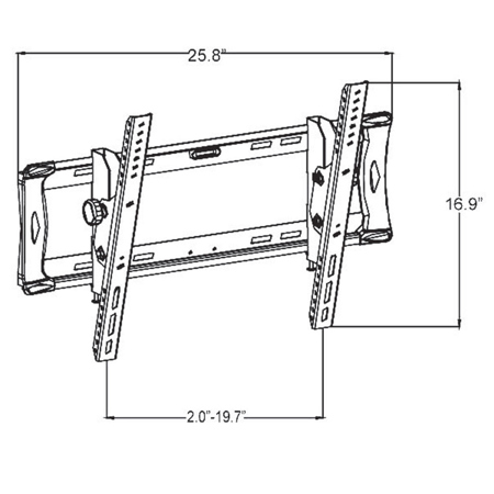 Pyle Tilting Flat TV Panel Flush for Wall Mount 26" to 42" Screens