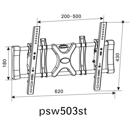 Pyle 26" To 42" Flat Panel Tilted TV Wall Mount