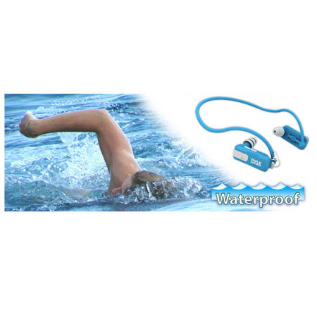 Pyle PSWB4BL Waterproof Neckband Headphone/MP3 Player