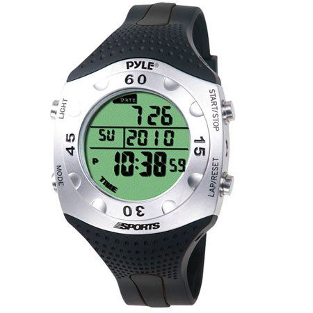 Pyle PSWDV60 Advanced Dive Meter with Water Depth, Dive Log, Black