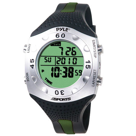 Pyle PSWDV60 Advanced Dive Meter with Water Depth, Dive Log, Green
