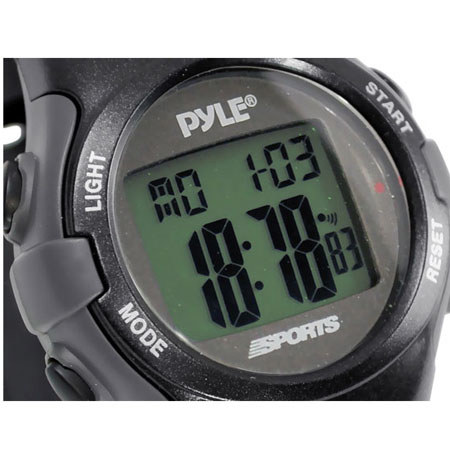 Pyle PSWGM64 Gymaster Fitness Multi-Function Watch with Pacer, Black