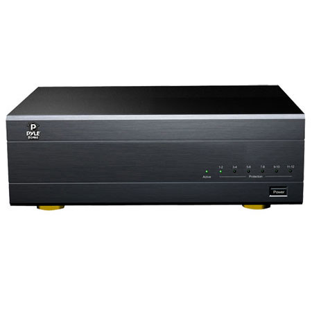 Pyle 19" Rack Mount 6 Zone 12 Channel Stereo/Mono Amplifier