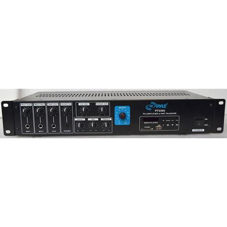 PylePro PT330U 150W PA Amplifier with FM Tuner & Mic Talkover