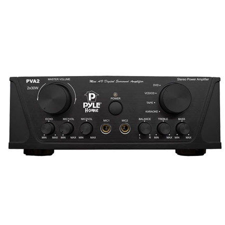 Pyle PVA2 60 Watts Hi-Fi Mini Stereo Amplifier
