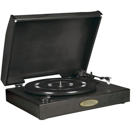 Pyle PVNTT1 Classic Retro USB-To-PC Phonograph/Turntable, Black