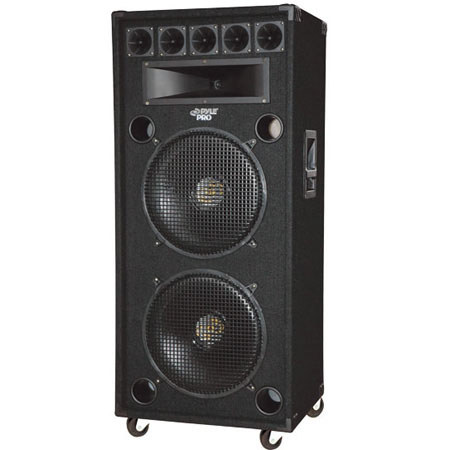 Pyle PADH182 1400 Watts Dual 18" 8-Way Stage Speaker Cabinet
